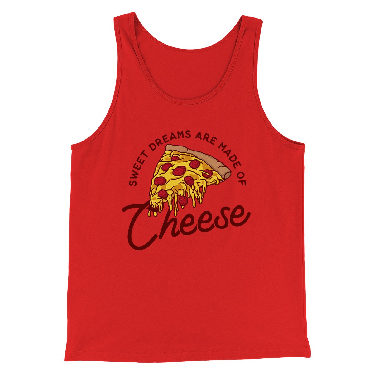 Sweet Dreams Are Made Of Cheese Men/Unisex Tank Top | Funny Shirt from Famous In Real Life