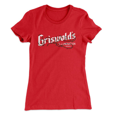 Griswold's Illumination Women's T-Shirt Red | Funny Shirt from Famous In Real Life