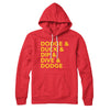 5 D's of Dodgeball Hoodie Red | Funny Shirt from Famous In Real Life