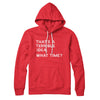 That's A Terrible Idea, What Time? Hoodie Red | Funny Shirt from Famous In Real Life