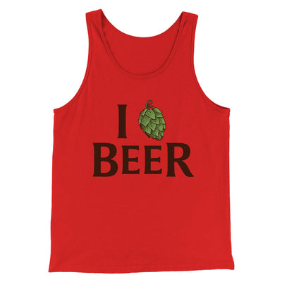 I Hop Craft Beer Men/Unisex Tank Top Red | Funny Shirt from Famous In Real Life