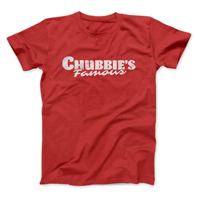 Chubbies Famous Men/Unisex T-Shirt Red | Funny Shirt from Famous In Real Life
