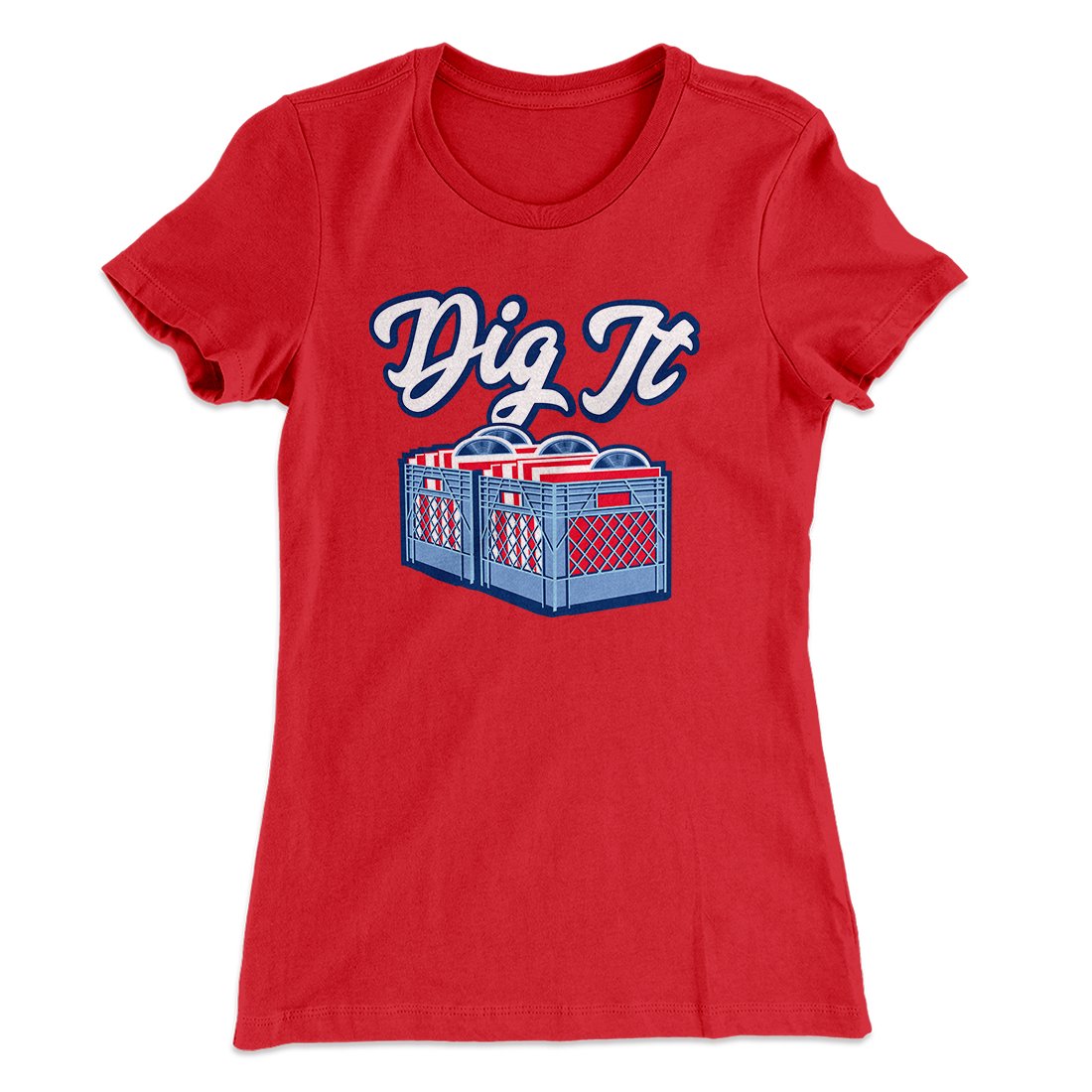Dig It - Record Crate Women's T-Shirt | Funny Shirt from Famous In Real Life