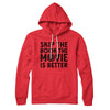 Skip The Book Hoodie Red | Funny Shirt from Famous In Real Life