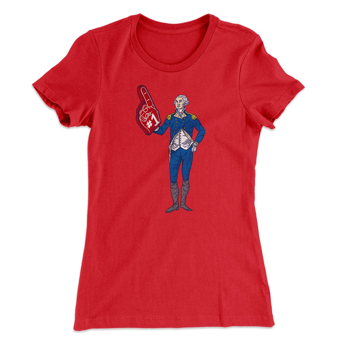 George Washington #1 Women's T-Shirt | Funny Shirt from Famous In Real Life