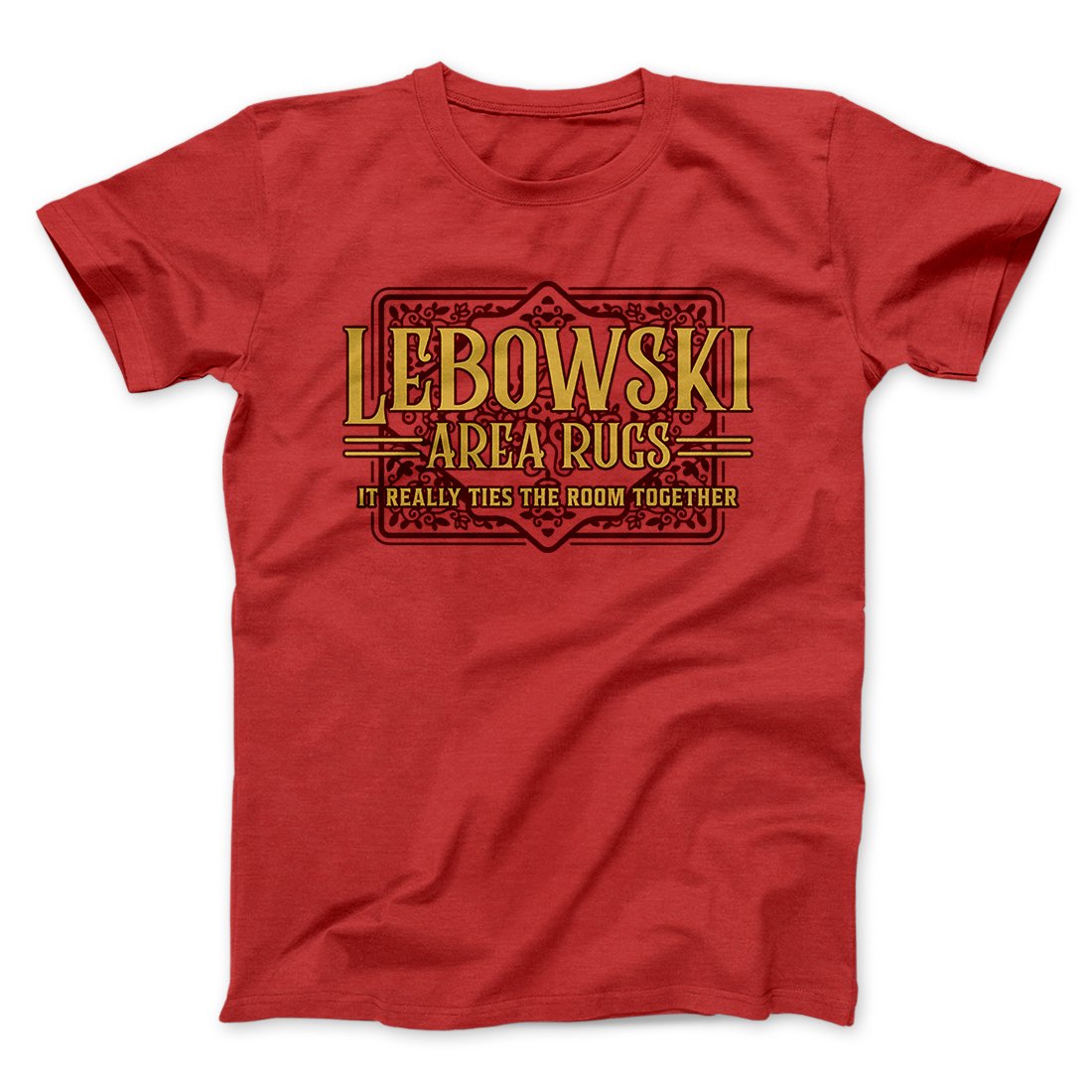 Lebowski Area Rugs Funny Movie Men/Unisex T-Shirt | Funny Shirt from Famous In Real Life