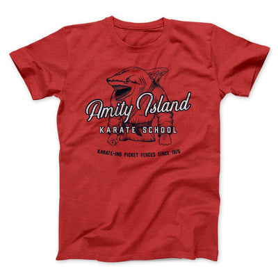Amity Island Karate School Men/Unisex T-Shirt Red | Funny Shirt from Famous In Real Life