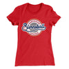 Earthican Blernsball League Women's T-Shirt Red | Funny Shirt from Famous In Real Life