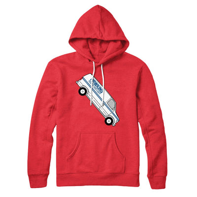 Hawkins Power and Light Van Hoodie Red | Funny Shirt from Famous In Real Life