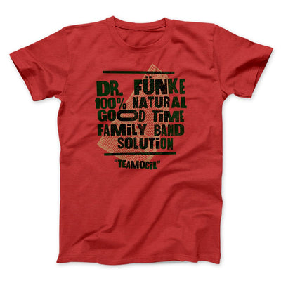 Dr. Fünke Band Men/Unisex T-Shirt Red | Funny Shirt from Famous In Real Life