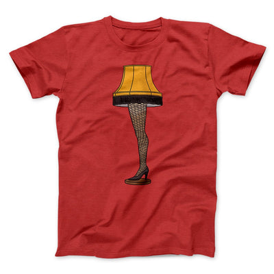 Leg Lamp Funny Movie Men/Unisex T-Shirt Red | Funny Shirt from Famous In Real Life