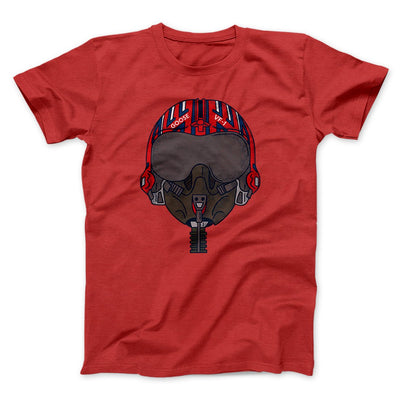 Goose Helmet Funny Movie Men/Unisex T-Shirt Red | Funny Shirt from Famous In Real Life