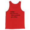 Nobody Puts Baby In A Corner Funny Movie Men/Unisex Tank Top Red | Funny Shirt from Famous In Real Life