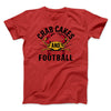 Crab Cakes and Football Men/Unisex T-Shirt Red | Funny Shirt from Famous In Real Life