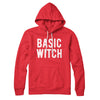 Basic Witch Hoodie Red | Funny Shirt from Famous In Real Life