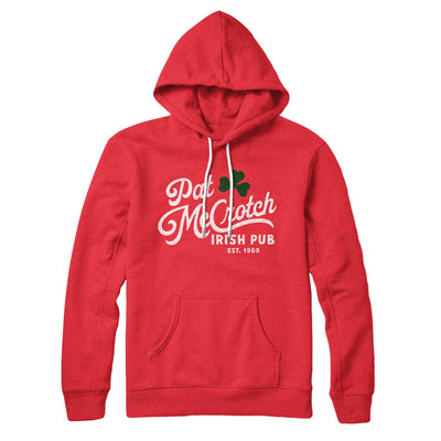 Pat McCrotch Irish Pub Hoodie Red | Funny Shirt from Famous In Real Life