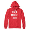I'm A Mouse Costume Hoodie Red | Funny Shirt from Famous In Real Life