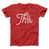 They, Them, Theirs Men/Unisex T-Shirt Red | Funny Shirt from Famous In Real Life