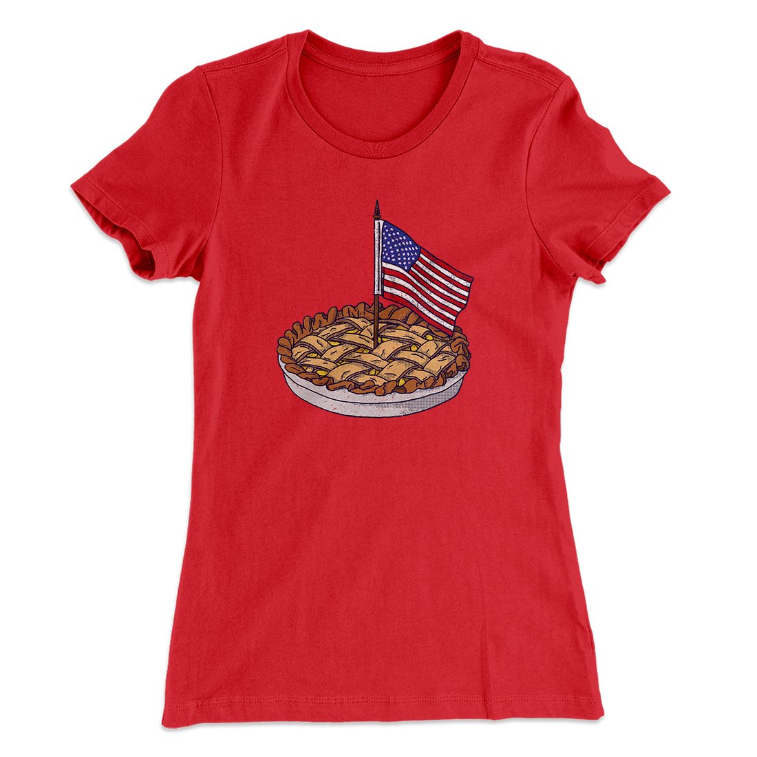 American Apple Pie Women's T-Shirt | Funny Shirt from Famous In Real Life