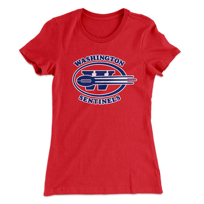 Washington Sentinels Women's T-Shirt Red | Funny Shirt from Famous In Real Life