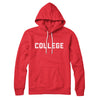 College Hoodie Red | Funny Shirt from Famous In Real Life