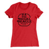 The Regal Beagle Women's T-Shirt Red | Funny Shirt from Famous In Real Life