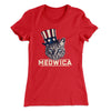 Meowica Women's T-Shirt Red | Funny Shirt from Famous In Real Life
