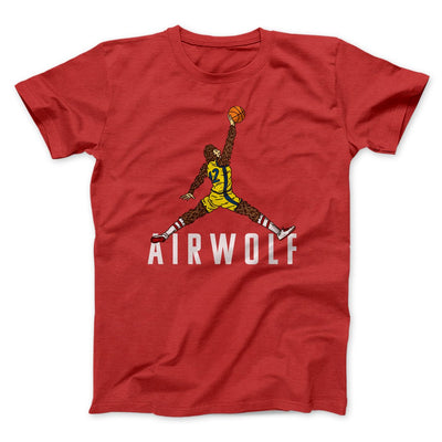 Air Wolf Funny Movie Men/Unisex T-Shirt Red | Funny Shirt from Famous In Real Life