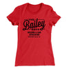Bailey Brothers Women's T-Shirt Red | Funny Shirt from Famous In Real Life