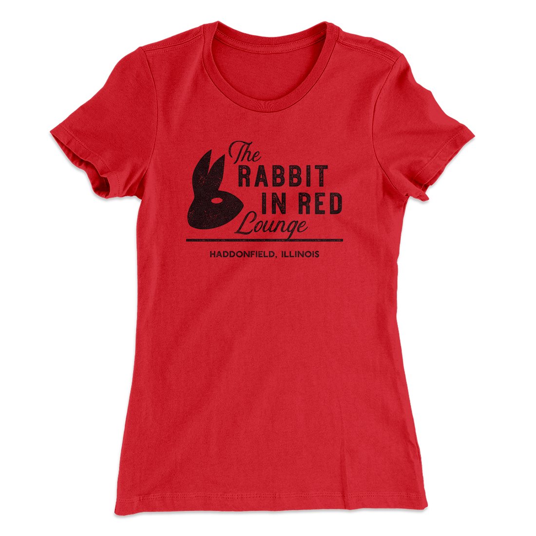 The Rabbit in Red Lounge Women's T-Shirt | Funny Shirt from Famous In Real Life