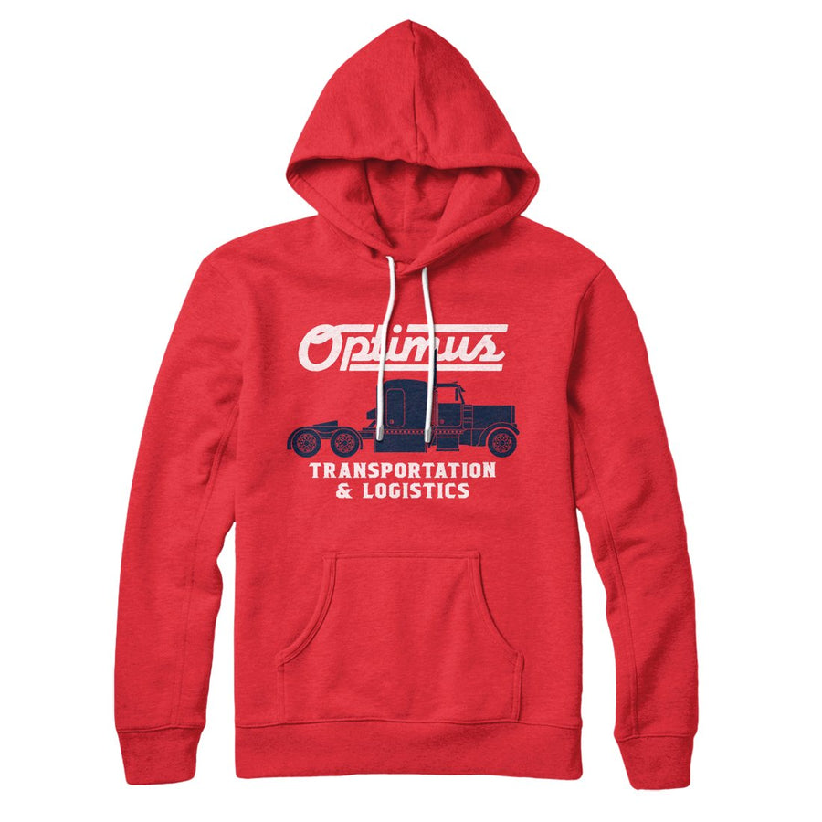 Optimus Transportation Hoodie Red | Funny Shirt from Famous In Real Life