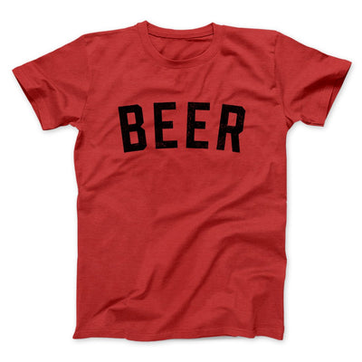 Beer Men/Unisex T-Shirt Red | Funny Shirt from Famous In Real Life