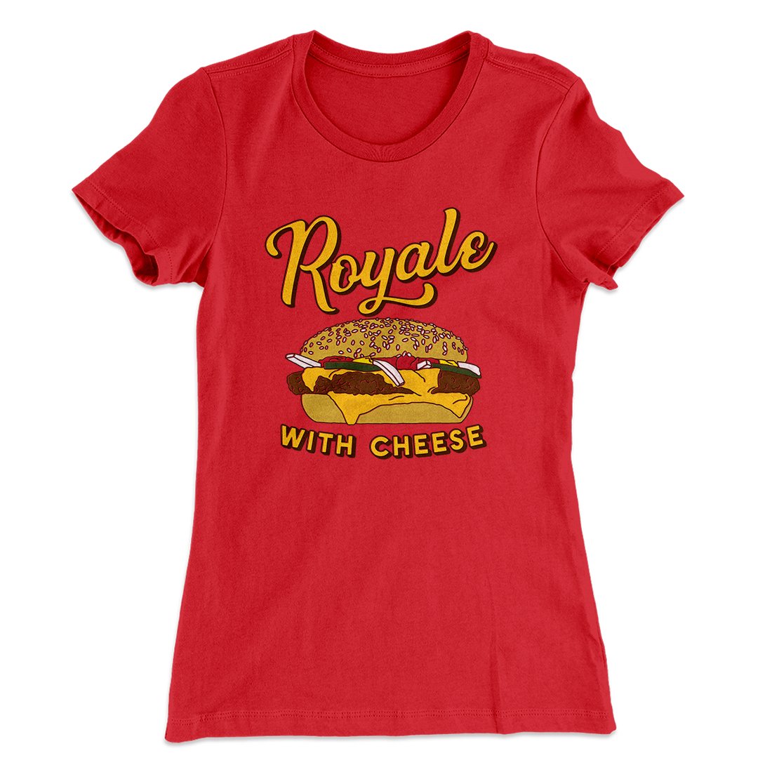 Royale with Cheese Women's T-Shirt Red | Funny Shirt from Famous In Real Life