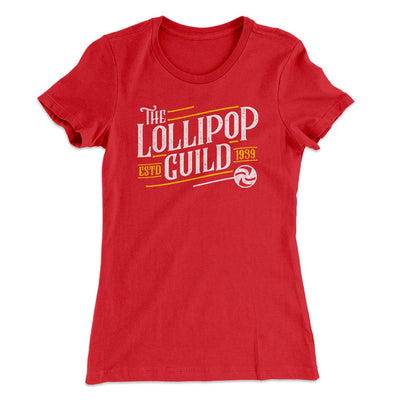 Lollipop Guild Women's T-Shirt Red | Funny Shirt from Famous In Real Life