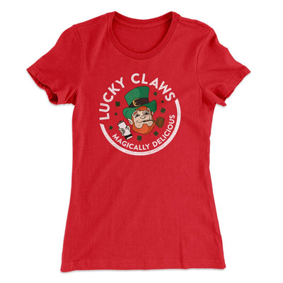 Lucky Claws Women's T-Shirt Red | Funny Shirt from Famous In Real Life