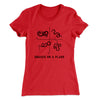 Snakes on a Plane Women's T-Shirt Red | Funny Shirt from Famous In Real Life