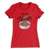 Send Noods Funny Women's T-Shirt Red | Funny Shirt from Famous In Real Life