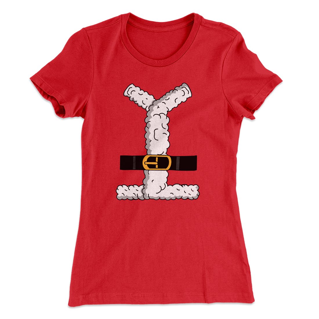 Santa Suit Women's T-Shirt Red | Funny Shirt from Famous In Real Life