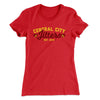 Central City Jitters Women's T-Shirt Red | Funny Shirt from Famous In Real Life