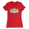 Chotchkie's Restaurant Women's T-Shirt Red | Funny Shirt from Famous In Real Life