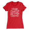 Merry Christmas Ya Filthy Animal Women's T-Shirt Red | Funny Shirt from Famous In Real Life
