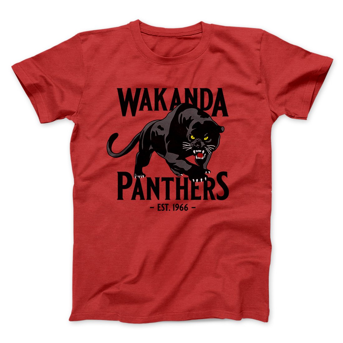 Wakanda Panthers Funny Movie Men/Unisex T-Shirt | Funny Shirt from Famous In Real Life