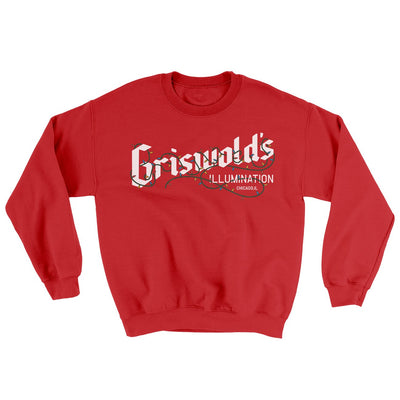 Griswold's Illumination Funny Movie Men/Unisex Ugly Sweater Red | Funny Shirt from Famous In Real Life