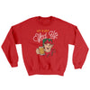 Let's Get Elfed Up Ugly Sweater Red | Funny Shirt from Famous In Real Life