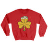 Shamrock Beer Ugly Sweater Red | Funny Shirt from Famous In Real Life