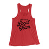 Go Local Team Women's Flowey Tank Top Red | Funny Shirt from Famous In Real Life