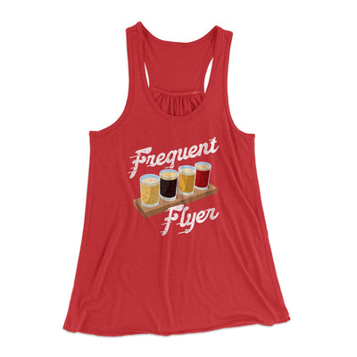 Frequent Flyer Women's Flowey Tank Top Red | Funny Shirt from Famous In Real Life