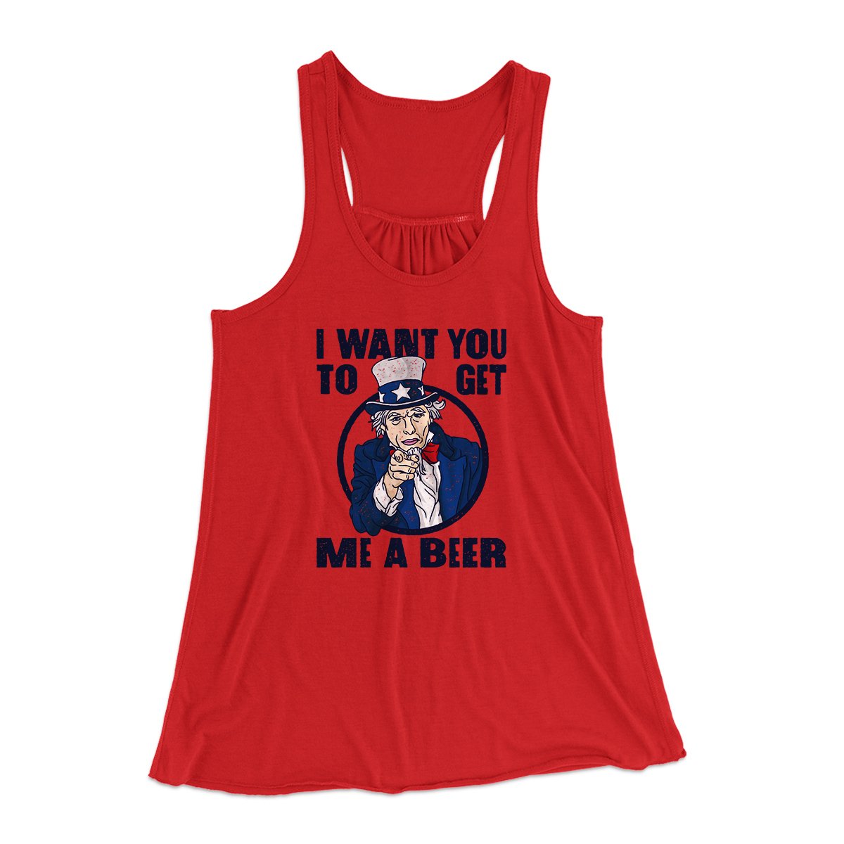 I Want You to Get Me a Beer Women's Flowey Tank Top | Funny Shirt from Famous In Real Life