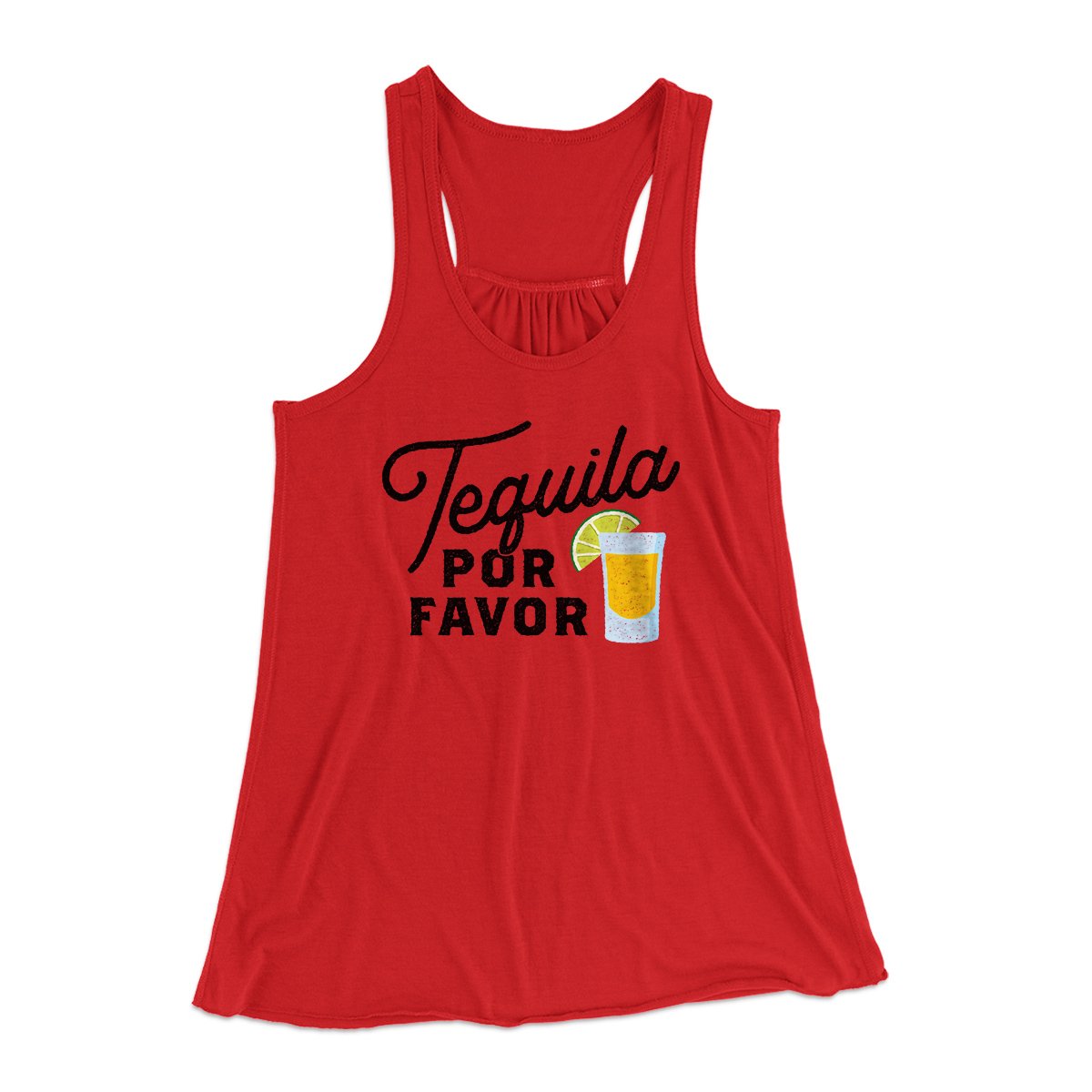 Tequila, Por Favor Women's Flowey Tank Top | Funny Shirt from Famous In Real Life