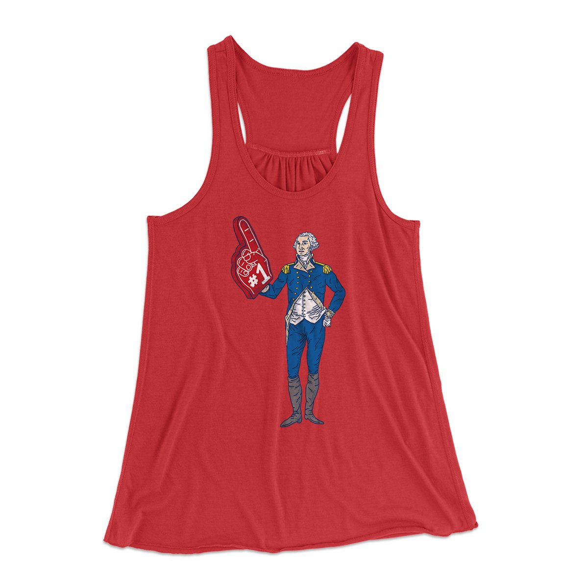 George Washington #1 Women's Flowey Tank Top | Funny Shirt from Famous In Real Life